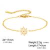 Cazador Stainless Steel Swirl Spiral Sun Totem Charm Bracelets Jewelry Gold Color Women's Hand Bracelet 2026 Trend Wholesale