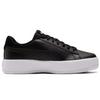 Puma Platform Women Black White Low Top Sneakers 384617-02