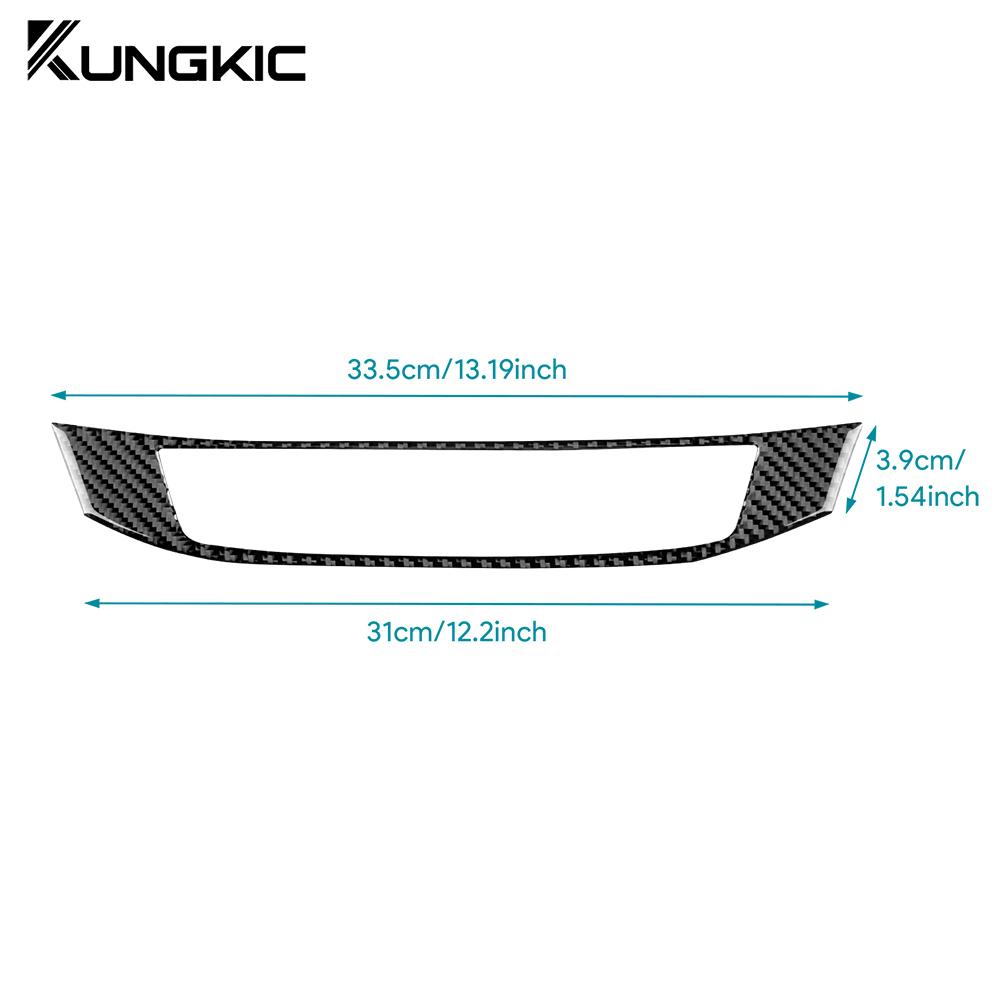 For Honda Accord 2013 2014 2015 2016 2017 Real Soft Carbon Fiber Sticker LHD RHD Car Air Conditioner Switch Interior Accessories