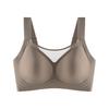 Large size soft support underwear women's big breasts show small breasts anti-sagging tube top seamless bra