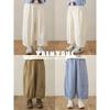 Girls' Casual Cartoon Embroidered Ankle-Length Pants