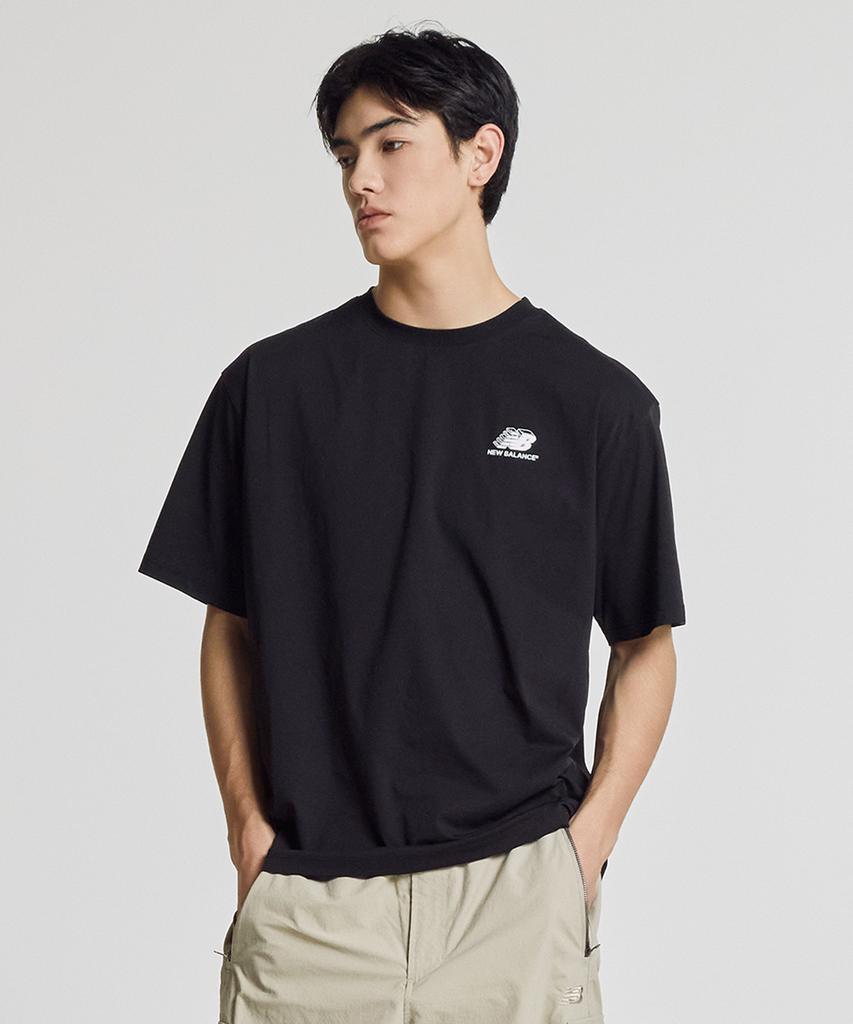 Nyuballanseu Nbneg25423 / Uni Rc Frozen Pictogram Short Sleeve T-Shirt (Black)