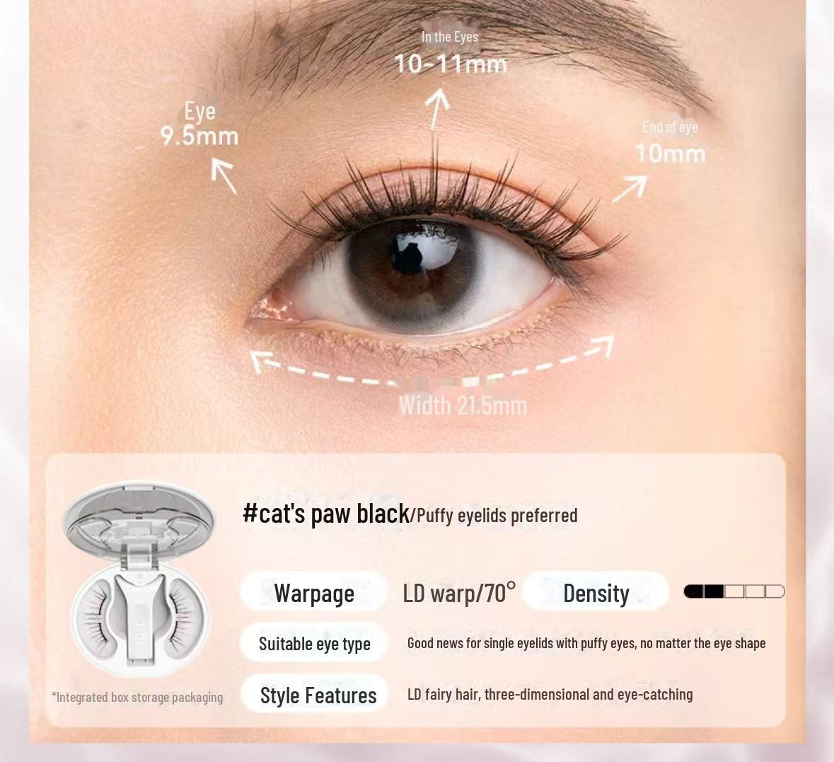 

WOSADO Yuetong 2.0 Набір магнітних вій - М які, Густі, Довгі C-завиток, Без клею.