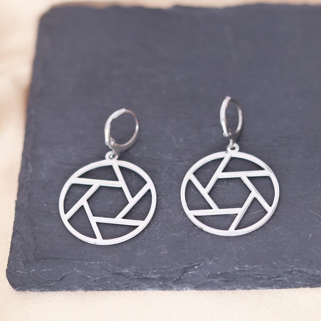 Kinitial Stainless Steel Gate To The Sky Raindrop Cloud Galaxy Solar System Ufo Ghost Earrings For Women Trendy Piercing Jewelry