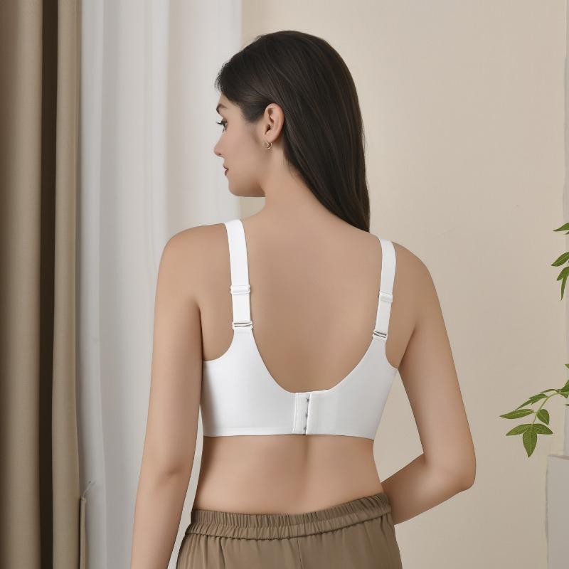 Women Seamless Soft Support Push Up No Underwire Fixed Cup Bra
