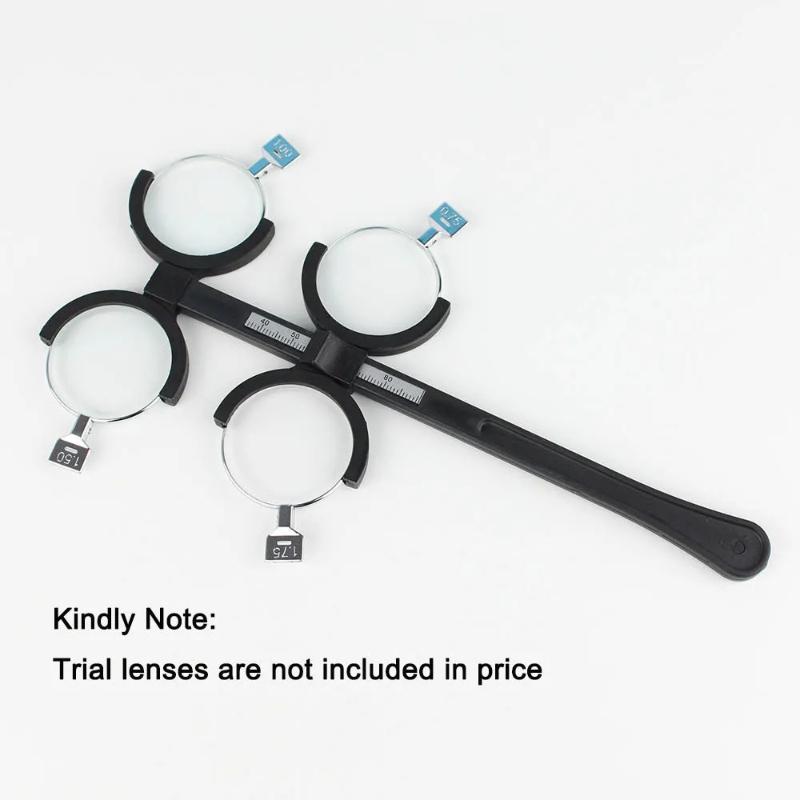 Insert-Type 4-Lens Adjustable To 84Mm Scale Optical Optometry Flip Trial Lens Holder Plastic Frame Amblyopia Myopiatraining Tool