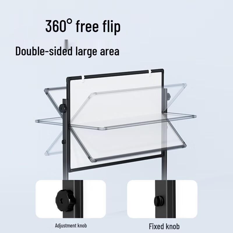 Deli 90x60cm Mobile Adjustable Whiteboard
