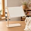 Needlework Holder Adjustable Embroidery Hoop Stand Wooden Square Needlework Stand Stable Hands-Free Cross Stitch Frame Tabletop