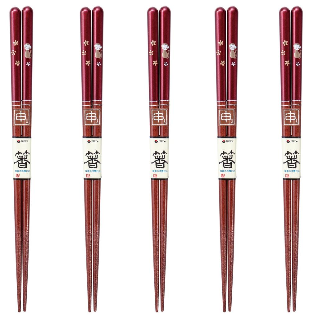 Chopsticks Set of Dishwasher Made in Japan J-kitchens 5, Material Wood, Safe, PID2647,