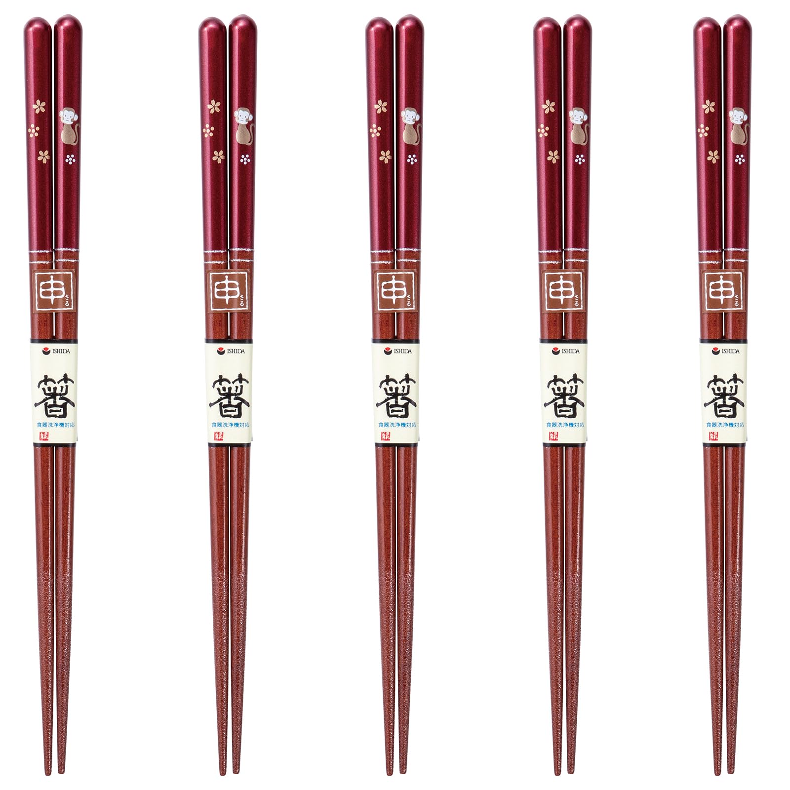 

Chopsticks Set of Dishwasher Made in Japan J-kitchens 5, Material Wood, Safe, PID2647,