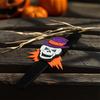 Bunte Klatscharmbänder Halloween Glitzer Filzarmband, Cartoon Kürbis Totenkopf Katze Spinne Feiertagsthema Armband Klapparmband, Partygeschenke für