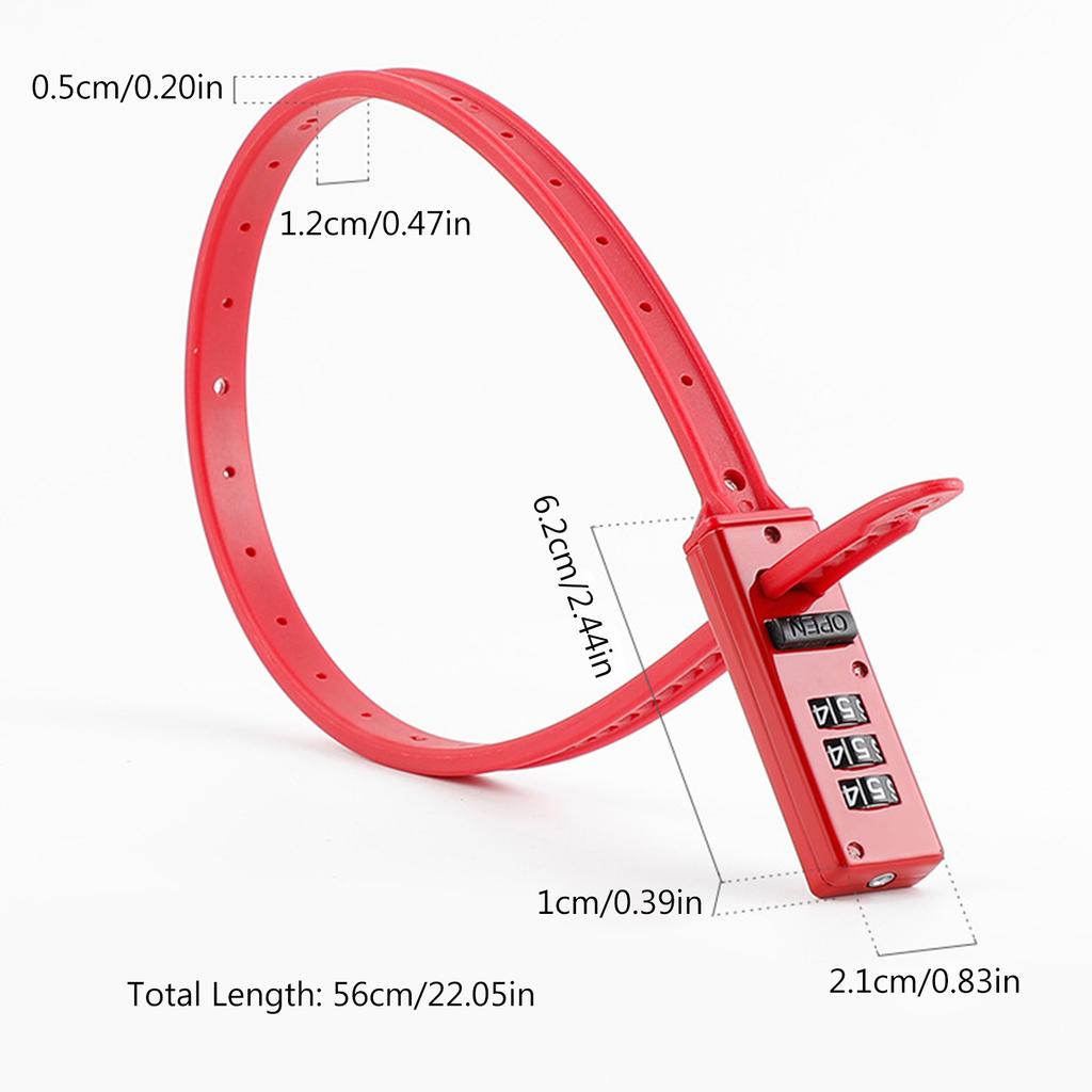 Bicycles Combination Lock, Lock for Road Bike, Bike Lock Zips Tie Lock Multiple Purpose Cable Lock Combination Bike Lock