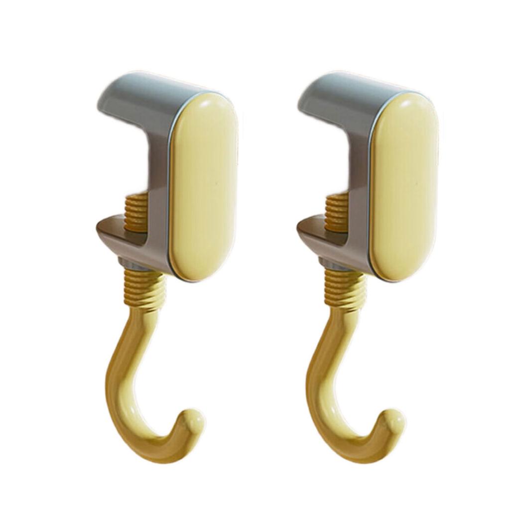 2pcs Foldable Desk Hook for Bags Portable Handbag Holder Convenient for Office Supplies Restaurant Bar and Home Use