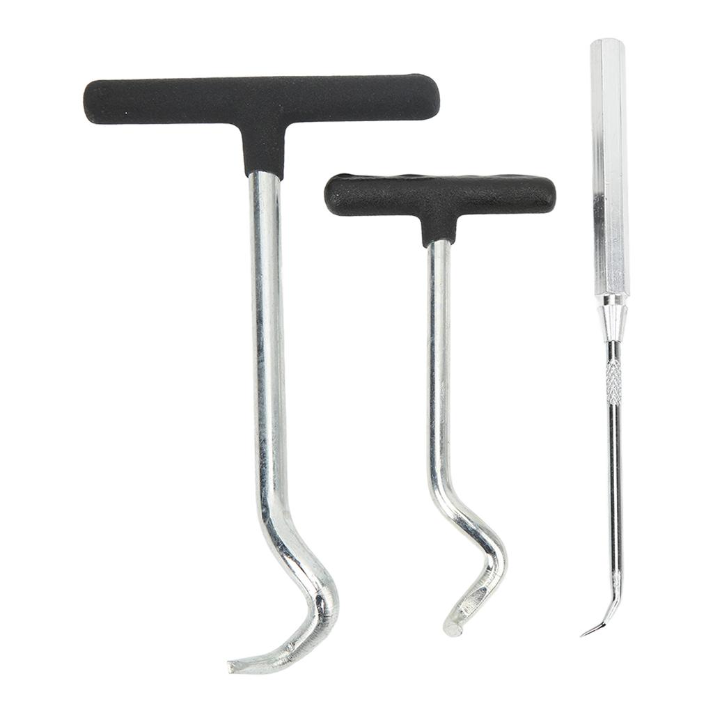 3PCS O Rings Grease Seals Puller Steel Soft Handle Oil Seal Remover Puller Tool for Car SUV Truck