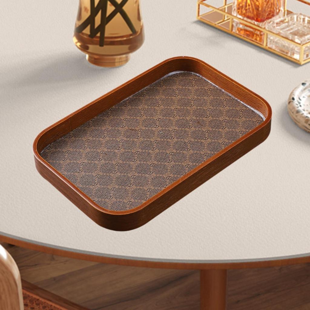 Serving Tray Toilet Cosmetics Tray Breakfast Tray for Office Party Home