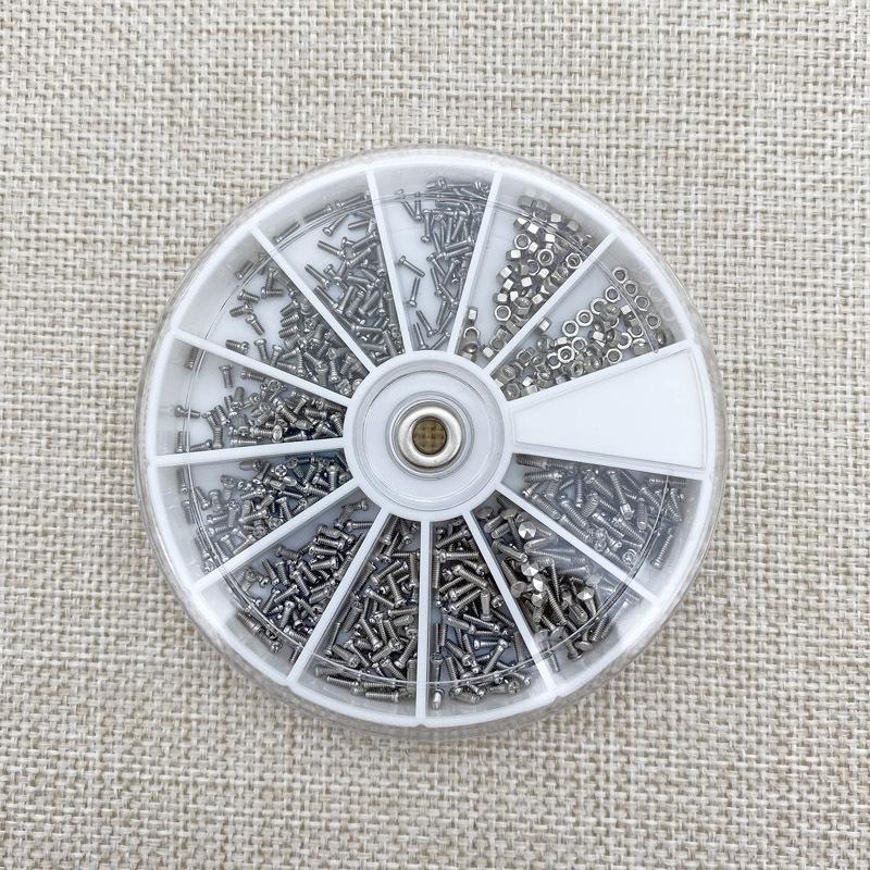 600/1200pcs Professional Eyeglass Repair Kit for Watch/Glasses Includes Screws for Frameless Legs & Sunglasses Fixing Tools