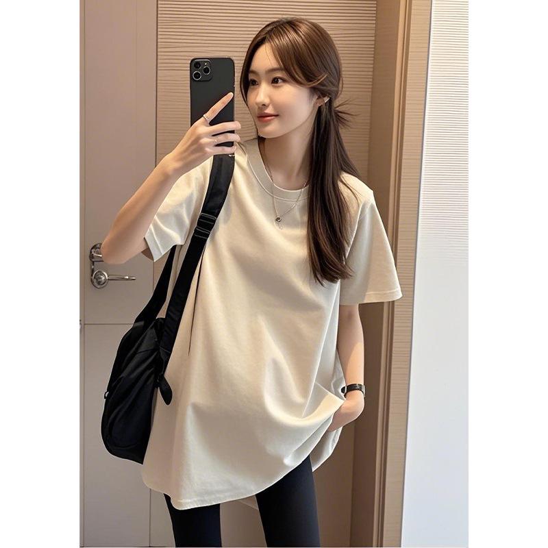 

3D Feel Maternity T-Shirt Summer 2026: Loose, Belly-Covering, Short-Sleeve Casual Top XL (65-72.5 kg)