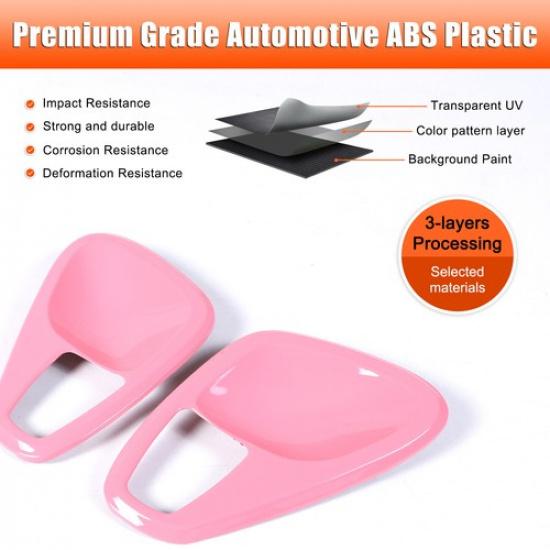 Fit For Benz Smart Fortwo 451 2010-2015 Pink Car Interior Door Handle Bowl Cover