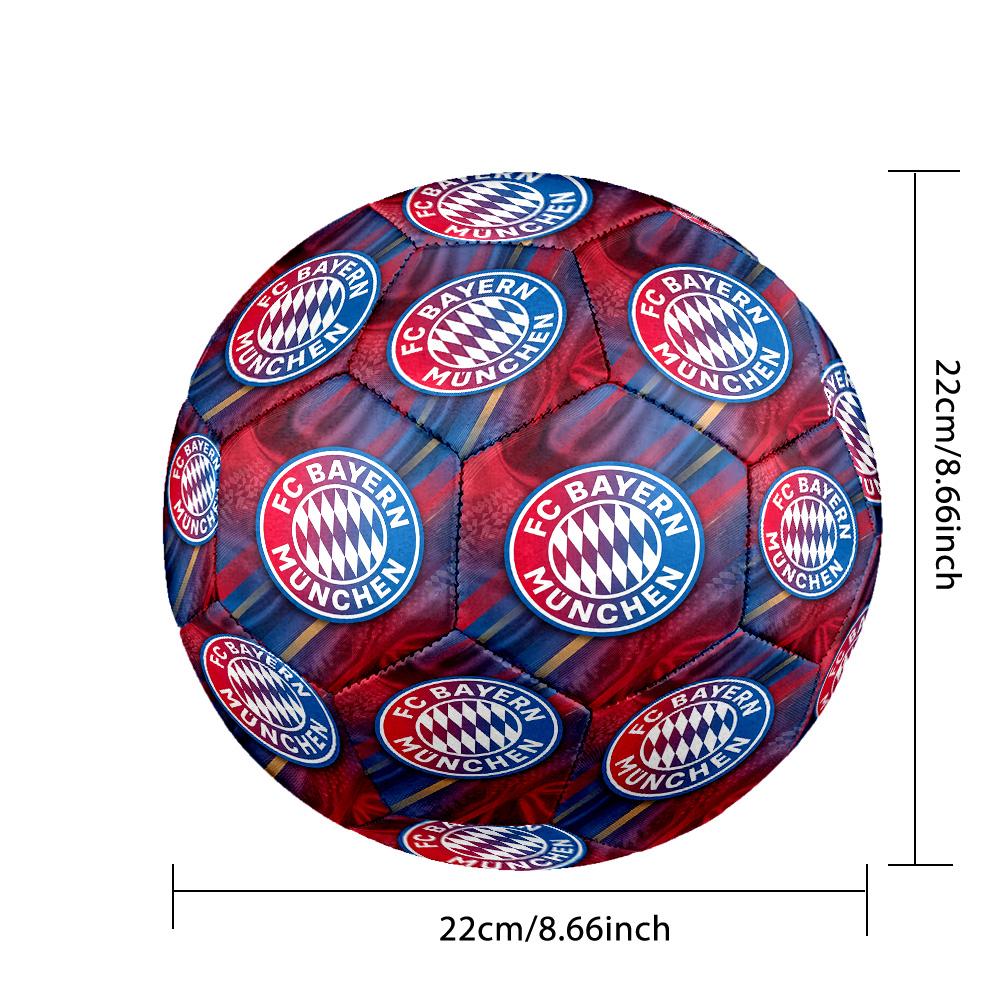 Bayern Monaco Pallone da Calcio Taglia 5 Alta Elasticità Pallone da Calcio Per Competizione All'aperto Allenamento Quotidiano Gioco