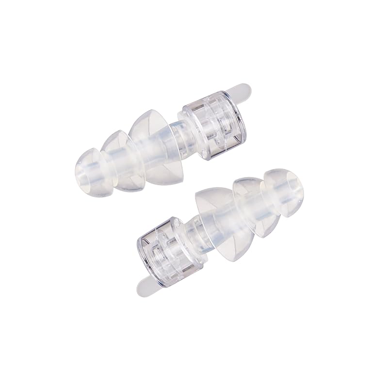 Etymotic ER20XS Series Standard Fit Earplugs with 3-Flange and Small Clear Eartips, 1 Pair, Noise Reduction up to 20dB (ER20XS-SMF-C)