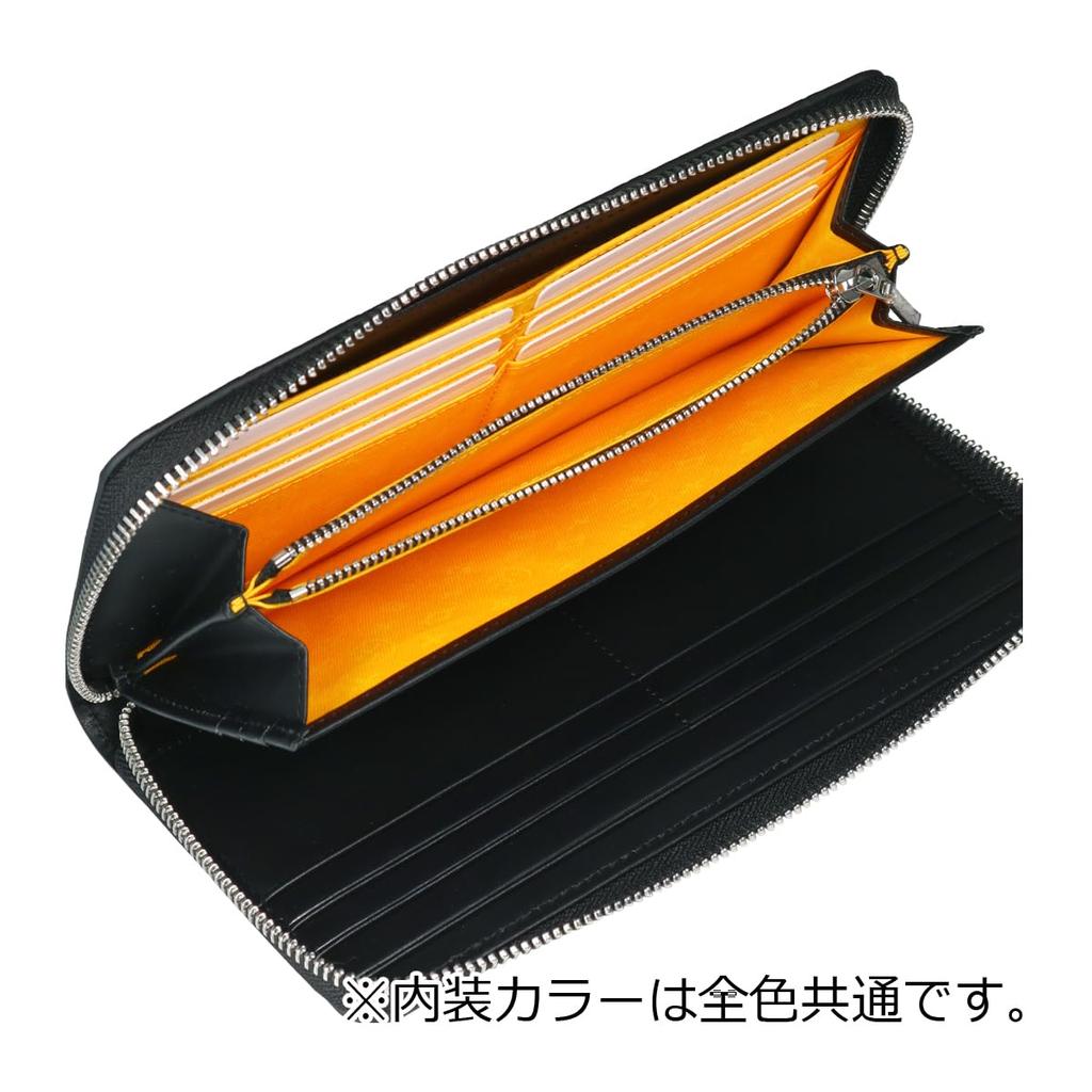 CASTELBAJAC Long Wallet Wallet Round Zipper Full Open Coin Purse Billfold Men's 065633 Madeleine Tensho Day Limited Casual Cowhide Genuine Leather