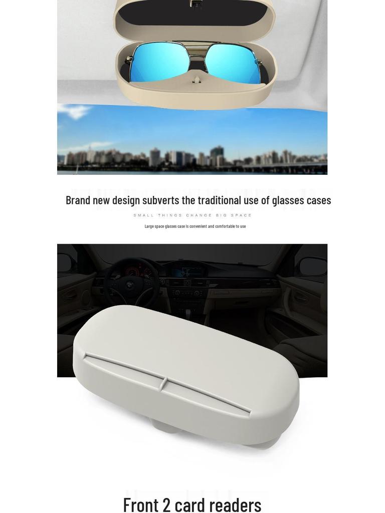 Creative Car Visor Glasses Storage Clip - Multifunctional Holder for Bills, Cards, and Glasses