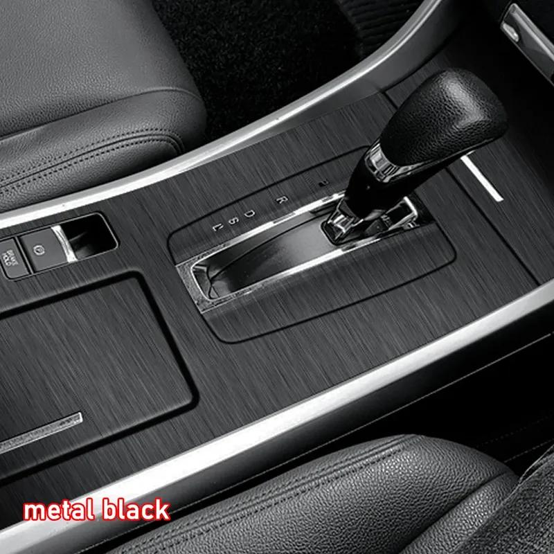 Car Interior Sticker Gear Box Protective Film For Honda Accord 2014 - 2017 Car Gear Panel Sticker Carbon Fiber Black