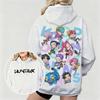 KPop Demon Hunters Cute Animated Characters Print Casual Fashion Daily Hoodie Women's Oversized Comfortable Hoodie