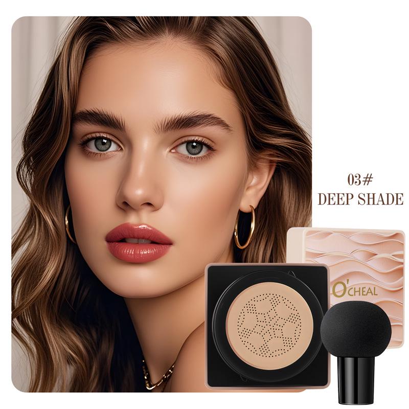 Qianya Lightweight Glow Cushion BB Cream with Mushroom Head Applicator