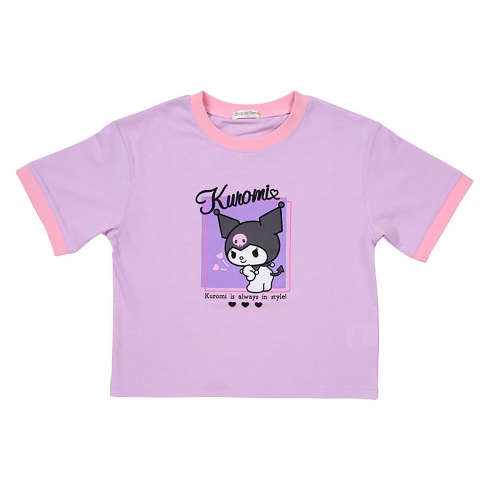 Sanrio Kids Short Sleeve T-shirt Kuromi Purple 120cm 827771