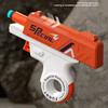 Mini Shell Soft Bullet Launcher Toy Gun Manual Loading Stress Relief Toy Shooting Relax Outdoor Birthday Gift for Boy Adult