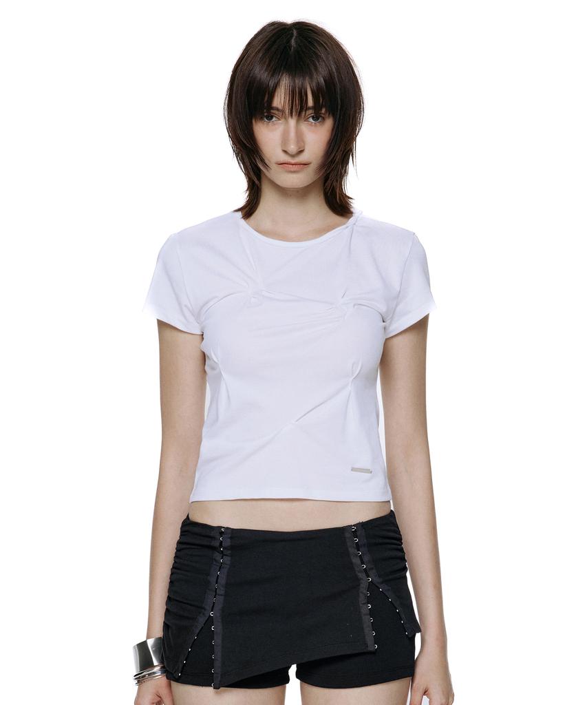 ROCKCAKE Pinched Top - White