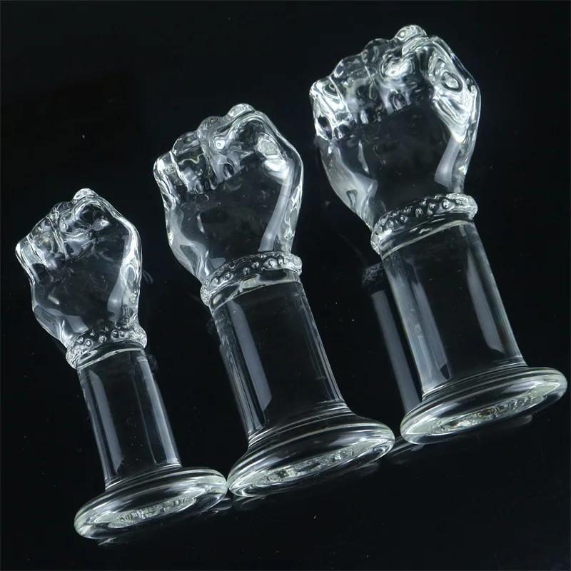 Super Huge Glass Simulation Fist Dildo Hand G Spot Anal Plug Vaginal Masturbation Sex Toys Fantasy Dildos