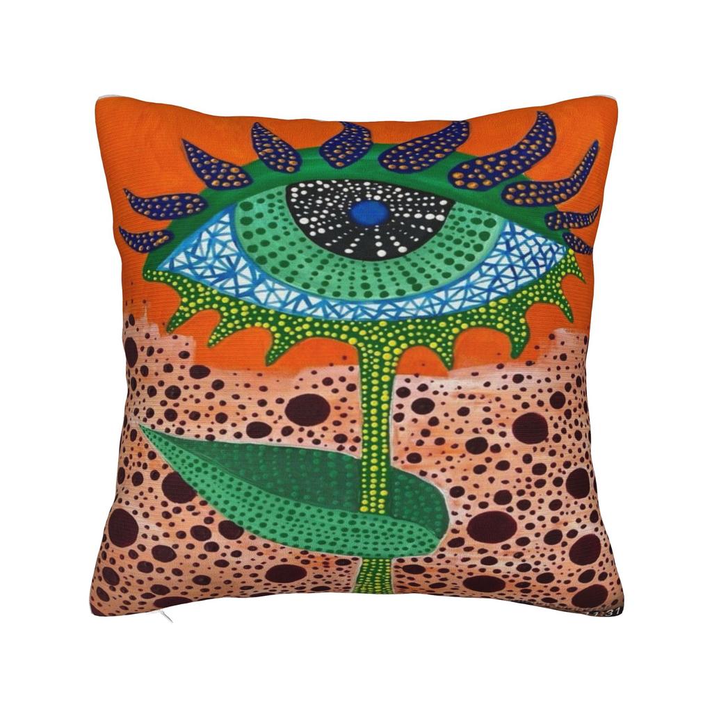 Yayoi Kusama Pillow Cover  Custom Cushion Cover Retro Trendy Pillow Case For Wedding Party Home Decor
