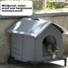Winter Outdoor Cat House Warm Windproof Washable Cat Shelter Insulated Animals Cave Cold Weather Nest For Backyard Garden Garage
