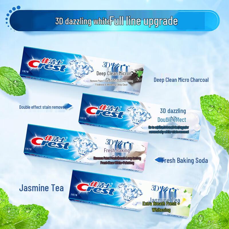 Crest 3D White Jasmine Mint Toothpaste