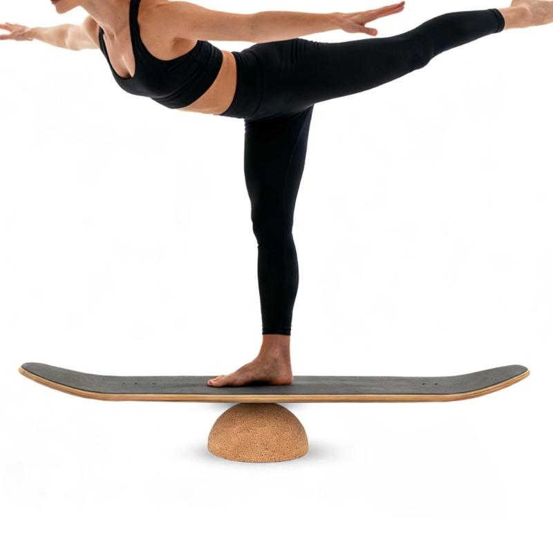 Gym Ball for Yoga, Pilates, Cores Training, Physical Therapy and Balance Exercise Ball 15cm 6Inch Cork Pilates Ball