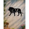 Gothic Lion Wall Art Antique Black Iron Metal Sculpture Dark Academia Decor Gift
