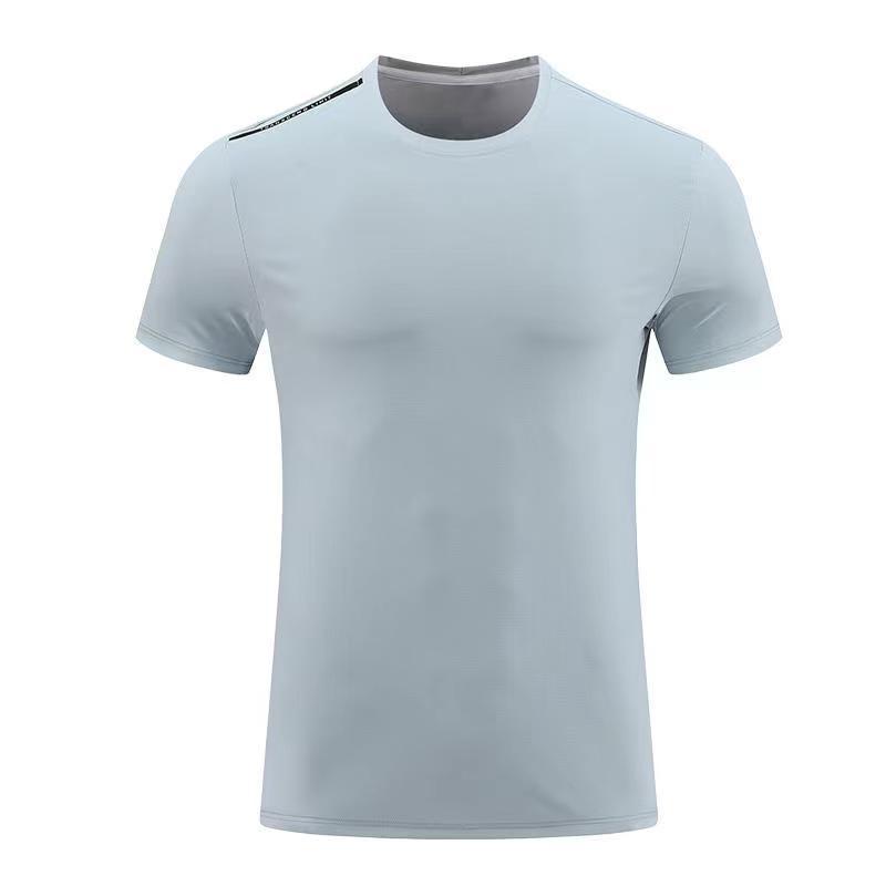 2024 Men's Quick-Dry Short Sleeve Running T-shirt: Round Neck, Outdoor Fitness Training Top