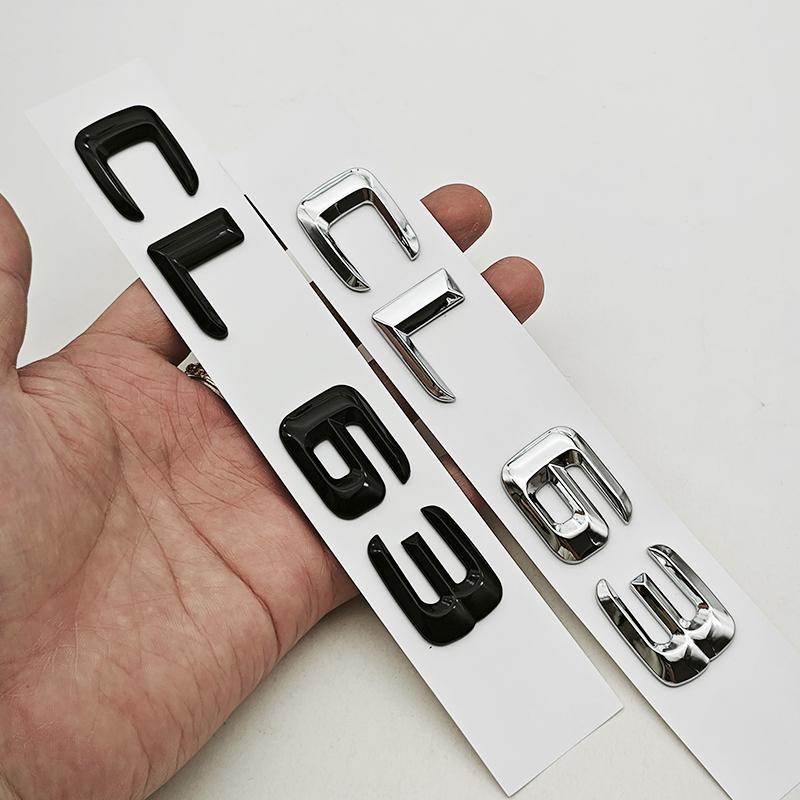 3D ABS Car Letters Sticker Logo CL 63 Badge Rear Trunk Emblem For Mercedes Benz AMG CL63 C215 C216 Tail Marking Accessories