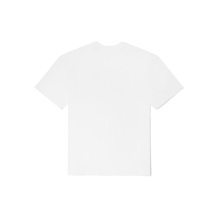 Vans Solid Color Embroidered Logo Sports Crew Neck Short Sleeve T-Shirt Unisex Tops White VN0A5F4YWHT