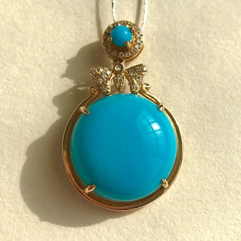 

Ретро изысканный кулон в виде синей бабочки, дизайн, придворный стиль, бирюзовое колье с инкрустацией бриллиантами, банкетные изящные украшения 45cm