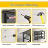 Premium Multi-Layer Wrought Iron Tool Rack for Drill Bits, Hammers, and Screwdrivers