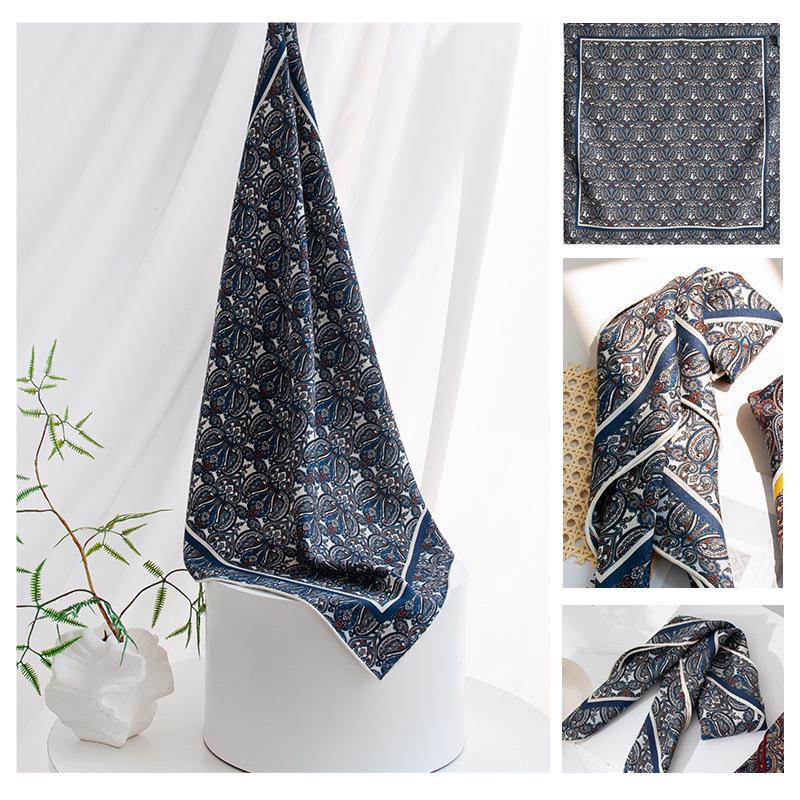 Women's Versatile Autumn Silk Wool Double-Sided Scarf Shawl