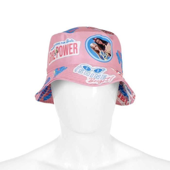 Bonnet Enfant Bucket - Barbie Malibu - Rose - KARACTER MANIA - 8 ans - Mixte