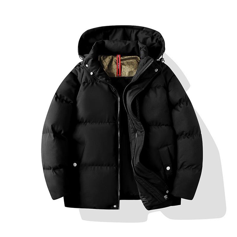 High Quality American Cotton Jacket Men's Thickened Jacket Winter Bread Jacket Loose and Simple Versatile Down Trend Padded Jacket