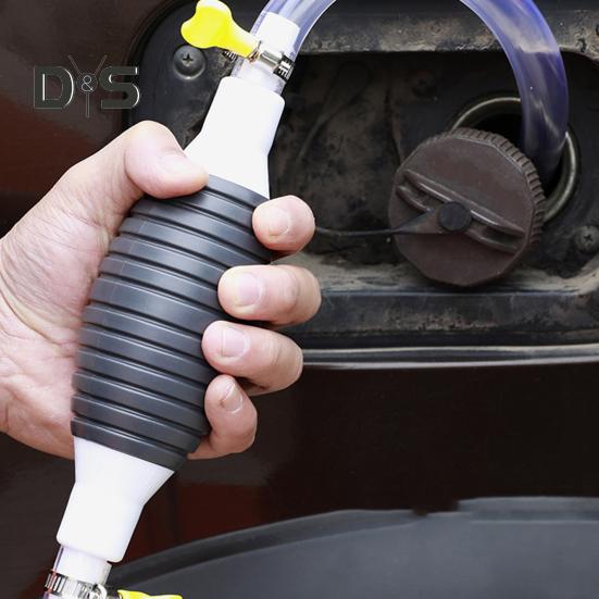 Mehrzweck-Flüssigkeitsabsaugpumpe, tragbare manuelle Kraftstofftransferpumpe mit Hochdurchflussschlauch, wiederverwendbare Öl-Kraftstoff-Siphonpumpe