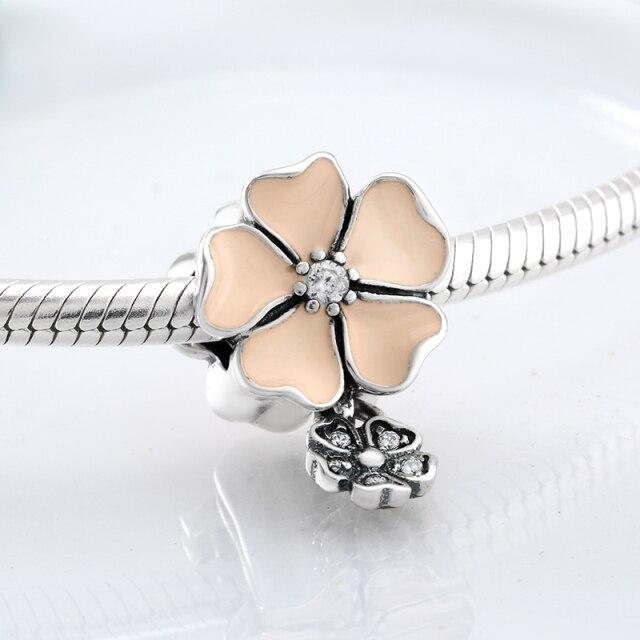 Perles fines en argent sterling 925 de forme ronde La famille est là où l'amour grandit Perles fines à faire soi-même adaptées aux bracelets à breloques originaux Fabrication de bijoux