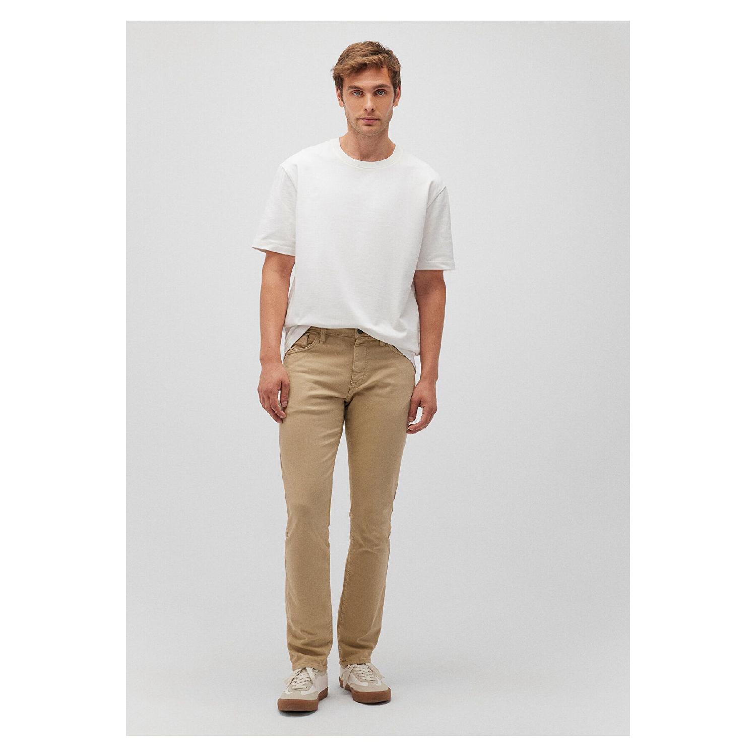 

Marcus Black Beige Gabardine Trousers 0035188054 32/32