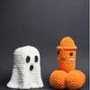 Handmade Crocheted Halloween Pumpkin Ghost Decoration Ornaments